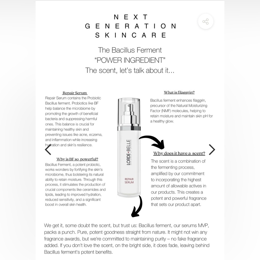 LORDE & BELLE Repair Serum - $129 Retail - NEW IN BOX - Picture 6 of 8